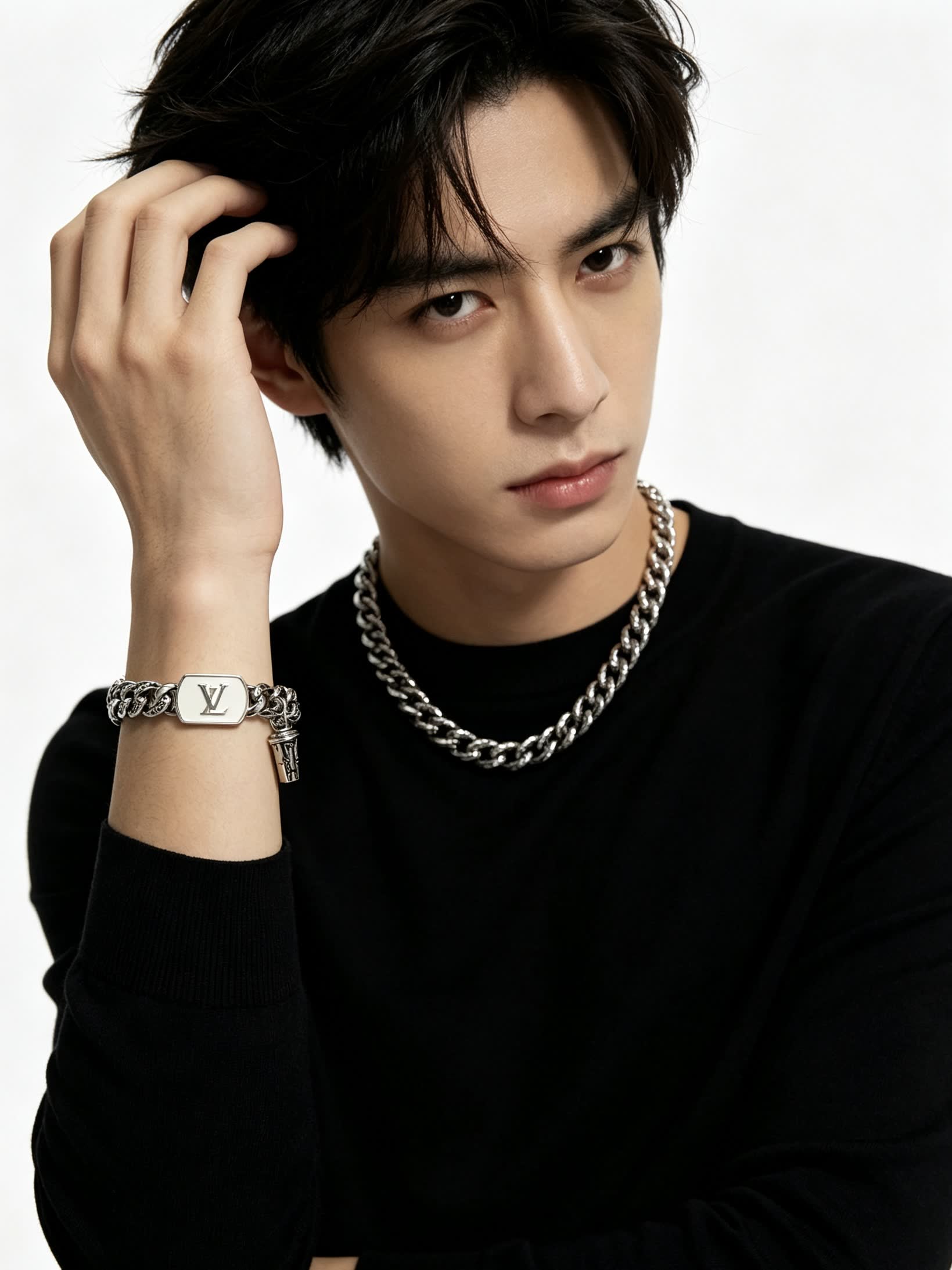 Louis Vuitton Silver Tone Bracelet